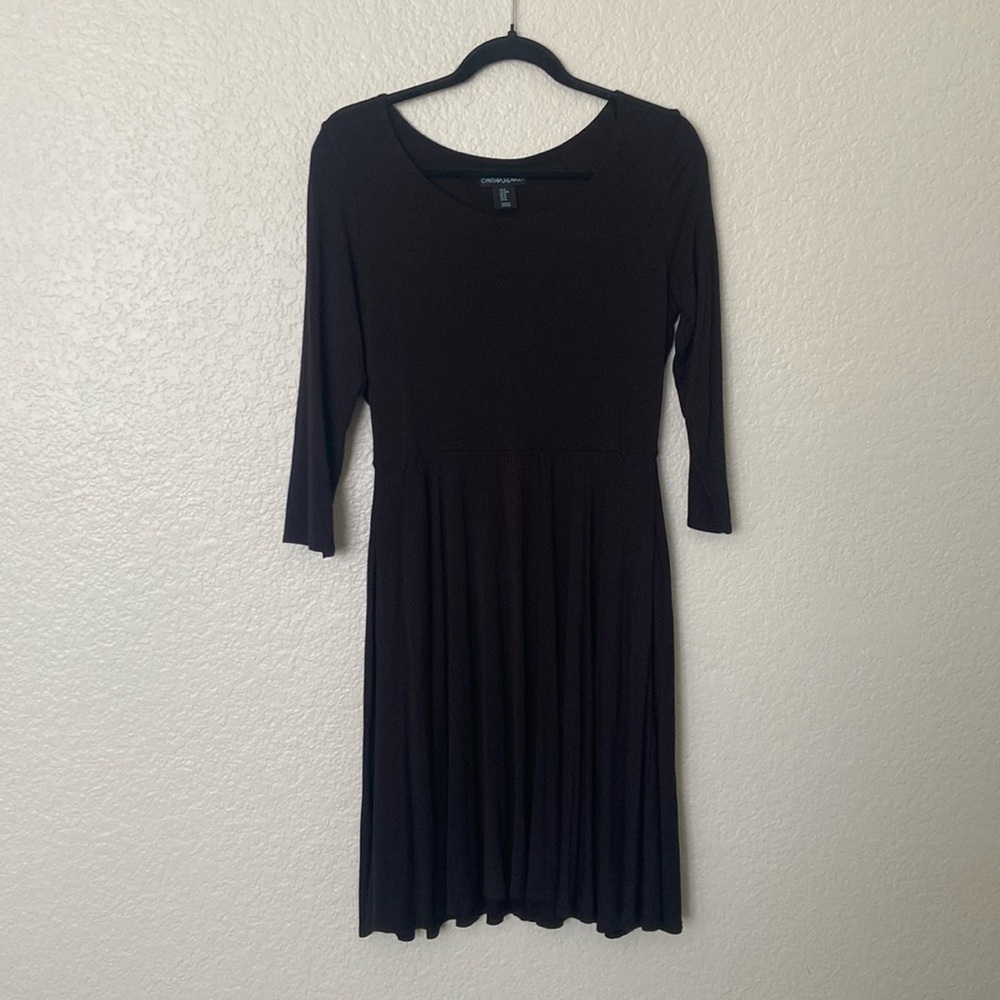 Cynthia Rowley Black 3/4 Sleeve Dress